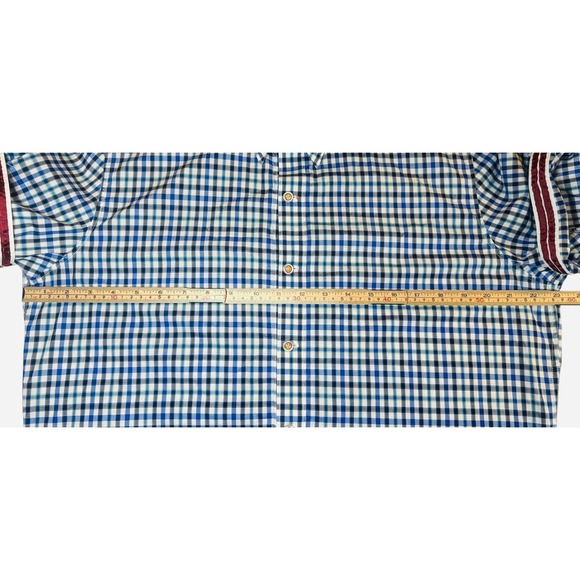 Robert Graham Mens L Gingham Check Short Sleeve Button Down Shirt Tailored Fit - Picture 11 of 12